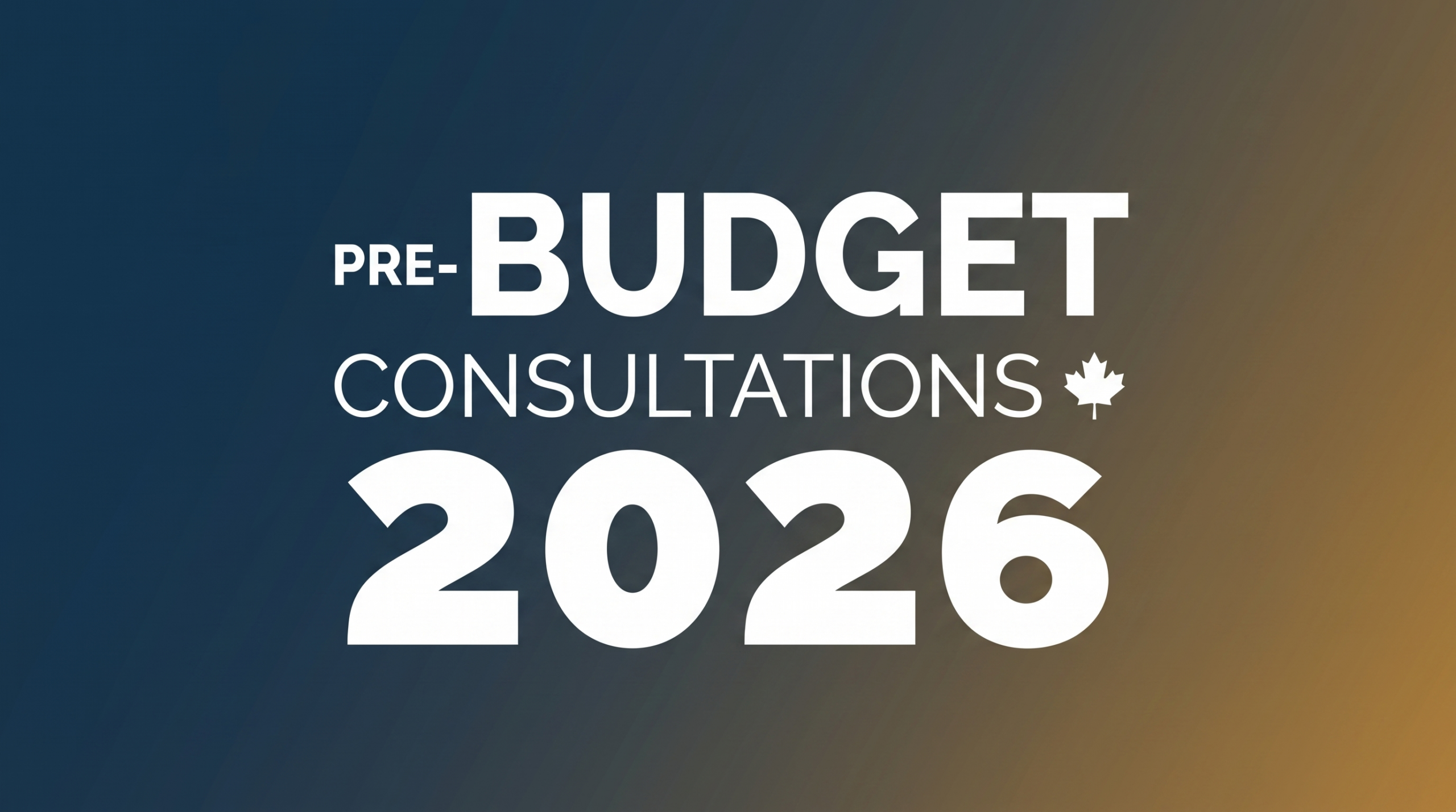Pre-Budget Consultations 2026